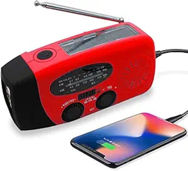 Emergency Weather Radio with Flashlight and SOS