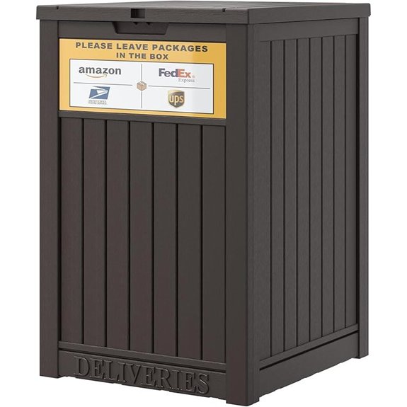 Outdoor Lockable 48-Gallon Waterproof Package Delivery Box