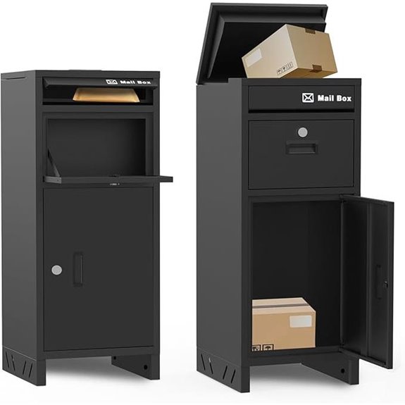 OZG Outdoor Steel Parcel Drop Box Waterproof & Anti-Theft