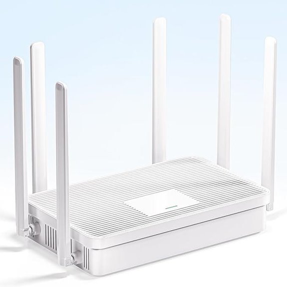 AX3000 WiFi 6 Router with 6 Antennas and Gigabit Ports