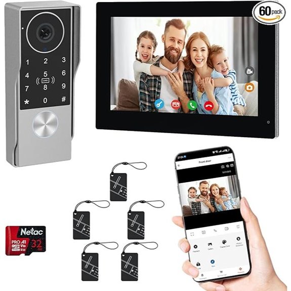 Wired Doorbell Camera with Touch Screen and App