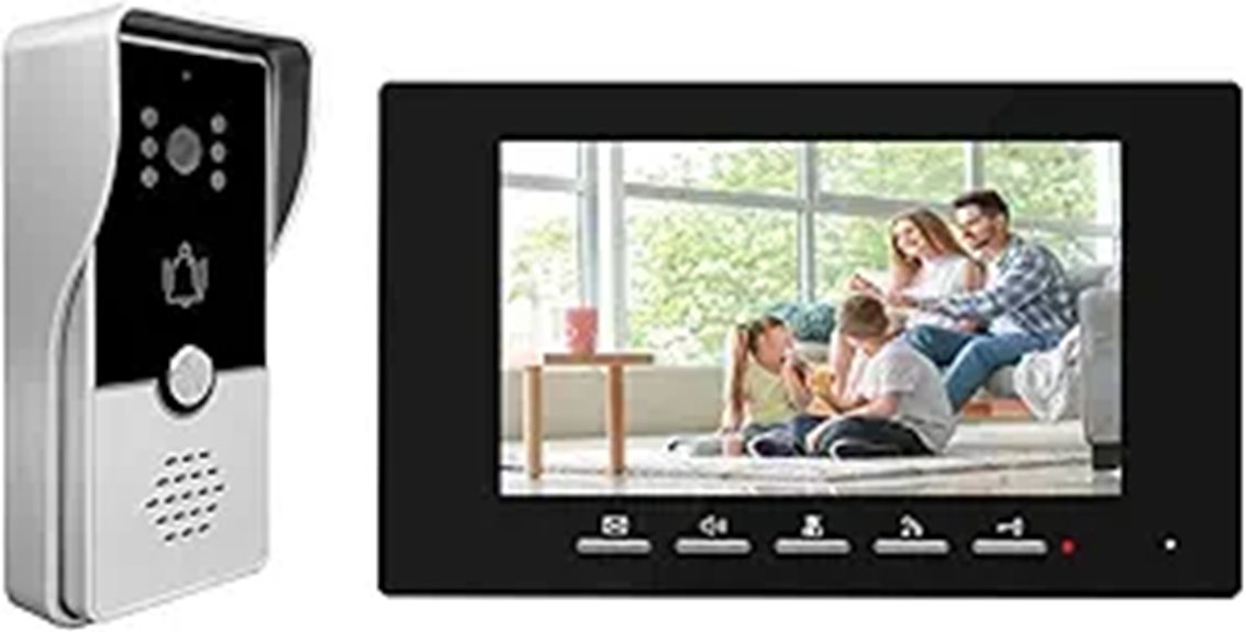 Wired Video Doorbell with Camera and Intercom System