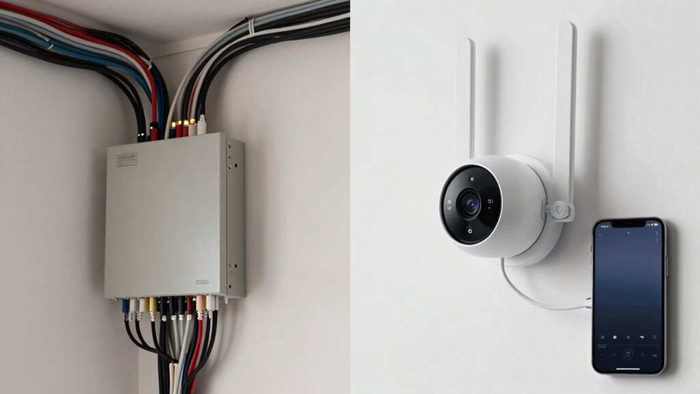 wired versus wireless security