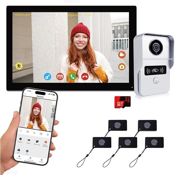 WiFi Video Intercom System with 10-inch Touch Screen