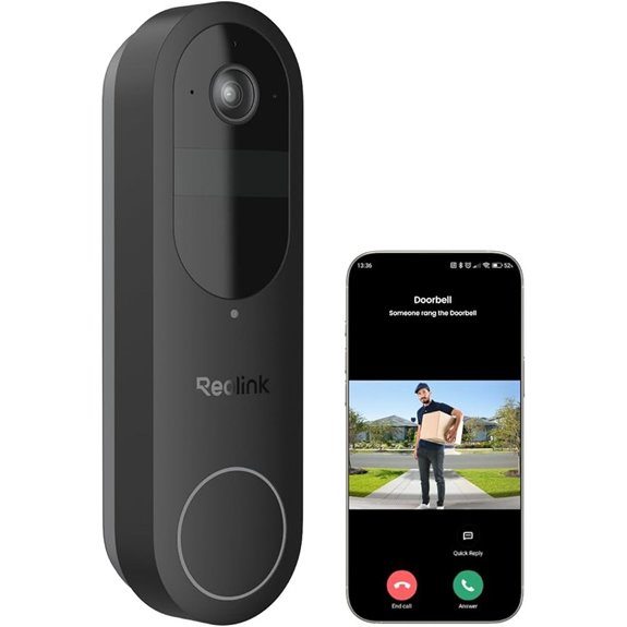REOLINK 2K Battery Video Doorbell with Dual WiFi