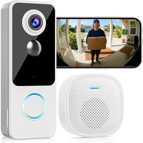 Wireless 2K Video Doorbell with Two-Way Audio