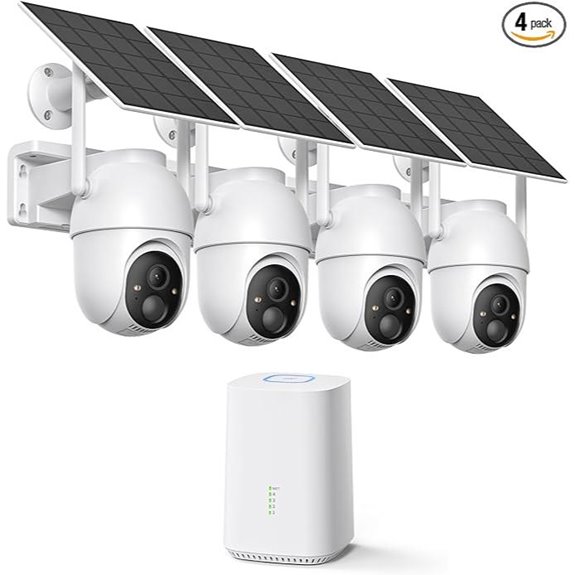 Wireless Outdoor Security Camera System (4-Cam 2K WiFi)
