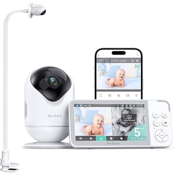 Dr.Care VistaView 5” WiFi Baby Monitor with App