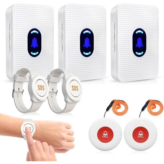 Daytech Wireless Caregiver Pager System with SOS Buttons