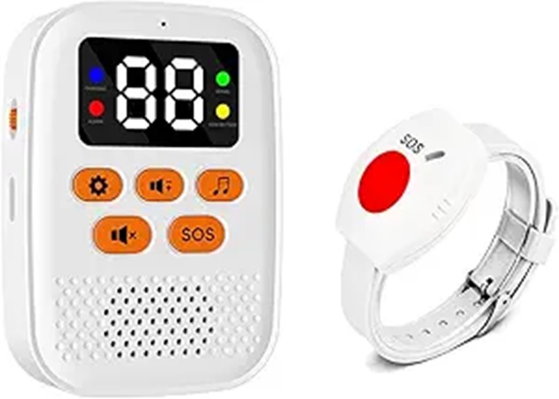 Wireless Caregiver Call Button and Digital Receiver