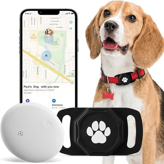 Smart Pet Tracker for Collar with Holder