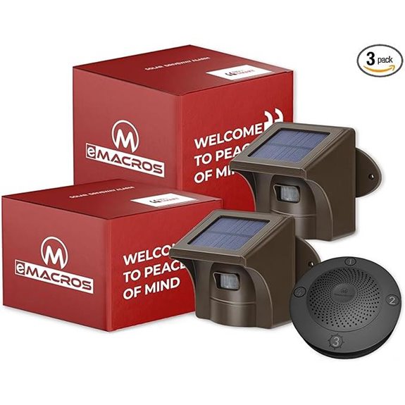 eMACROS Solar Wireless Driveway Alarm System