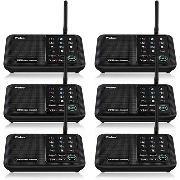Wuloo Wireless Intercom System for Home (6-Pack)