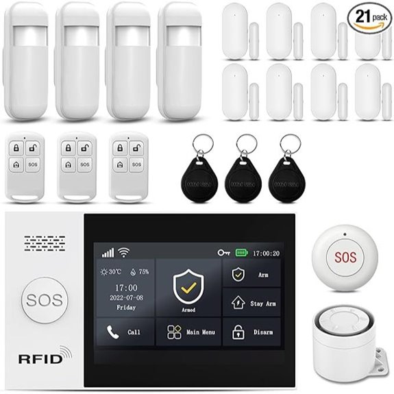PGST WiFi Home Alarm System with Sensors and App