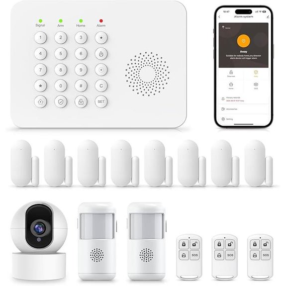 PGST Wireless Home Security System with Sensors & Camera