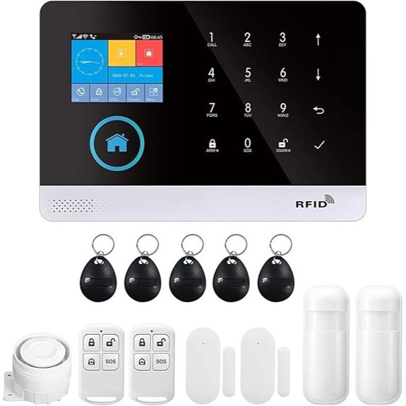 Wireless Home Alarm Security System with Remote and WiFi