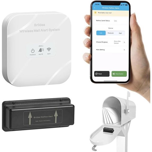 Briidea Wireless Mailbox Alert with App Control
