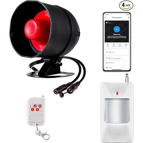 WiFi Home Security Alarm System with Motion Sensor