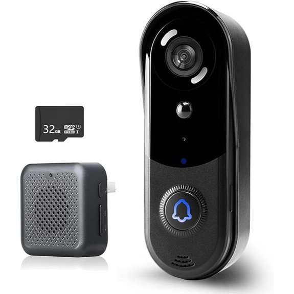 Wireless Video Doorbell with Night Vision and Two-Way Audio