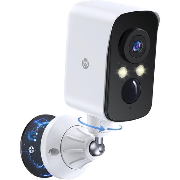 Wireless Outdoor Security Camera with AI Detection