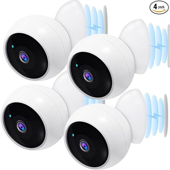 AMTIFO Wireless Outdoor Security Cameras (4-Pack)