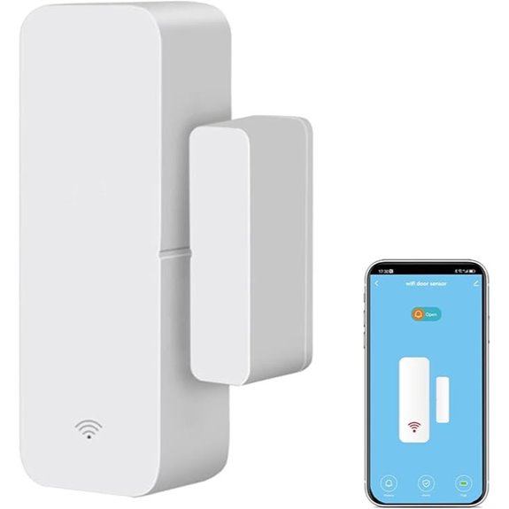 WiFi Door & Window Sensor with Alerts (1-Pack)