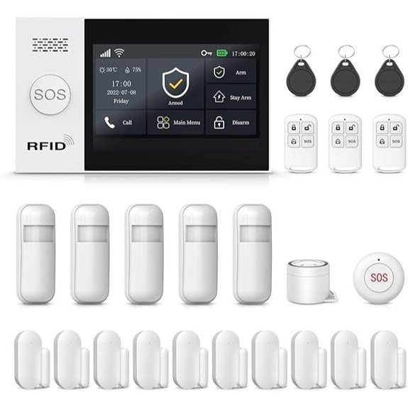 PGST Wireless Security System with Alerts and Sensors