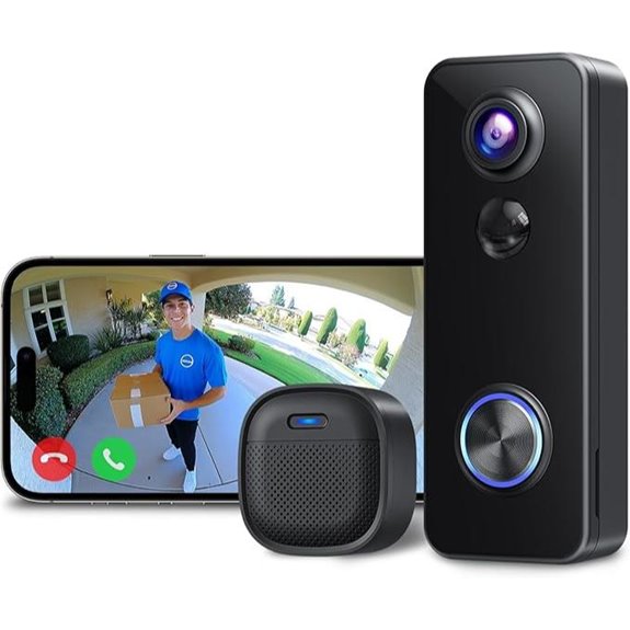 XTU Battery Doorbell with Video Two-Way Talk Wi-Fi
