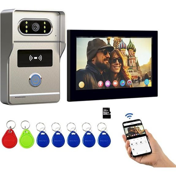 Wireless Video Doorbell with 7-Inch Touchscreen