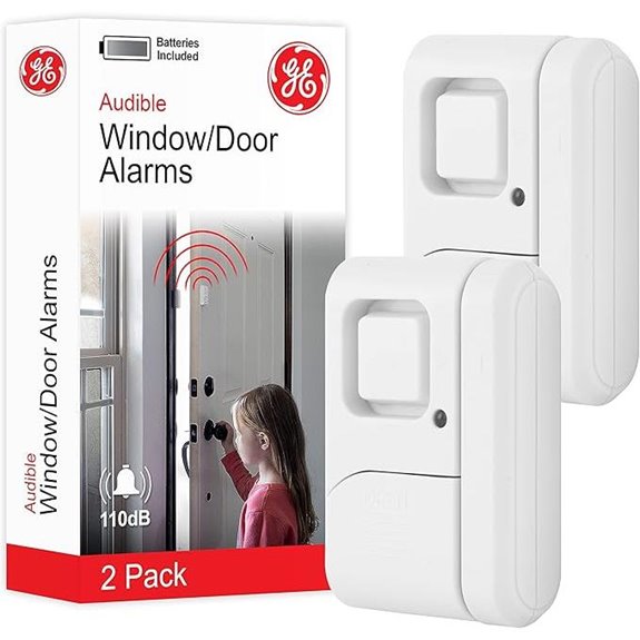 GE 2-Pack Wireless Window & Door Alarm System