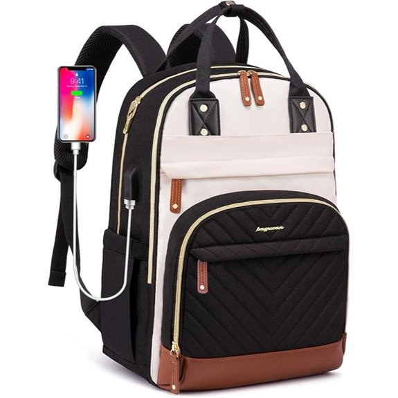 Laptop Backpack for Women with USB Charger