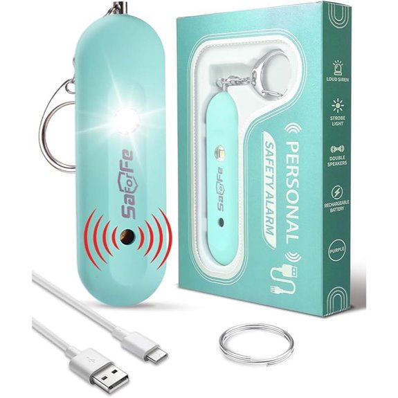 Personal Safety Alarm for Women with Siren & Strobe