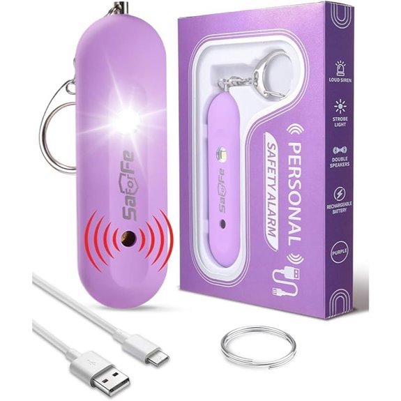Personal Safety Alarm for Women with SOS Strobe