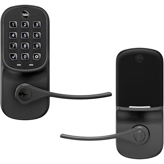 Yale Assure Lever Keypad with Z-Wave in Black Suede