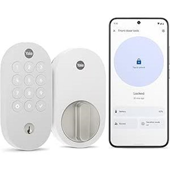 Yale Smart Lock with Matter - Made for Google Home - Snow - YRD510-MT1-SNW