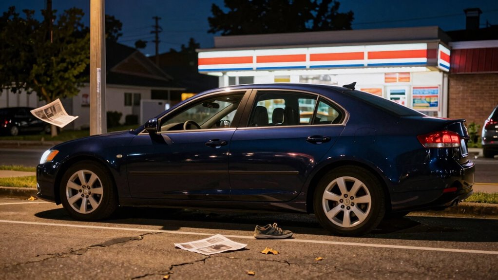 check surroundings before exiting