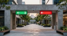 clear exit signage design