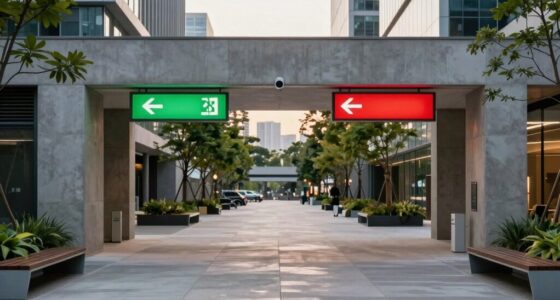 clear exit signage design