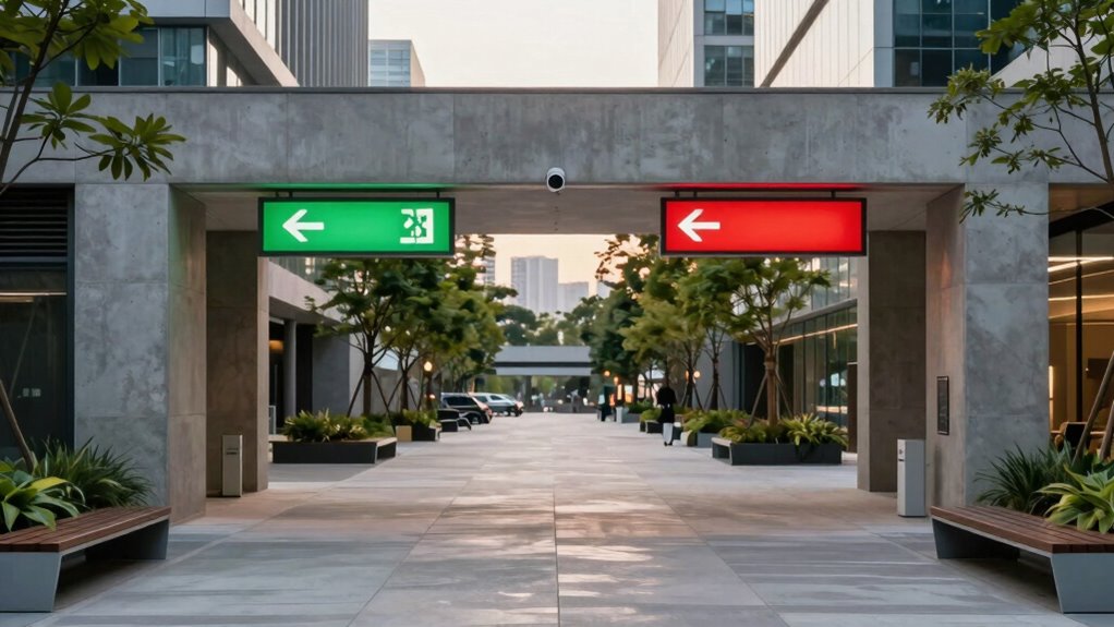 clear exit signage design