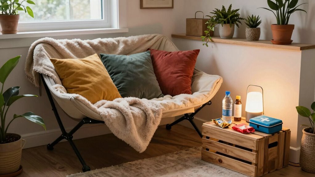 create cozy temporary shelter