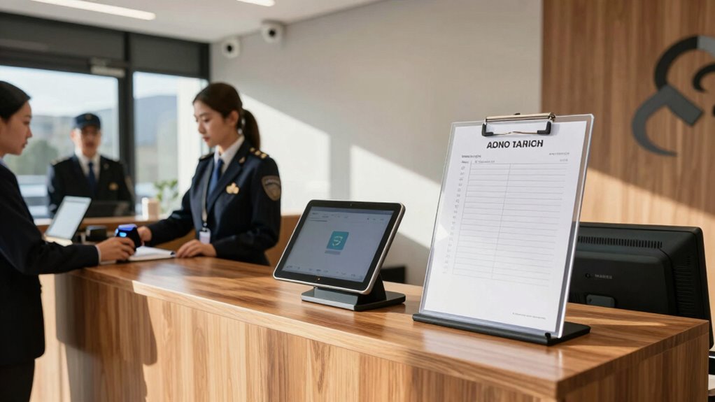 implement secure check in procedures