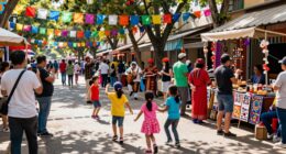 observing festival activities attentively