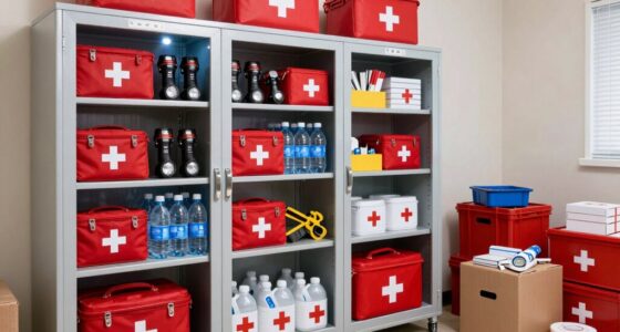 organized accessible emergency supplies
