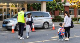 safe school pickup routines