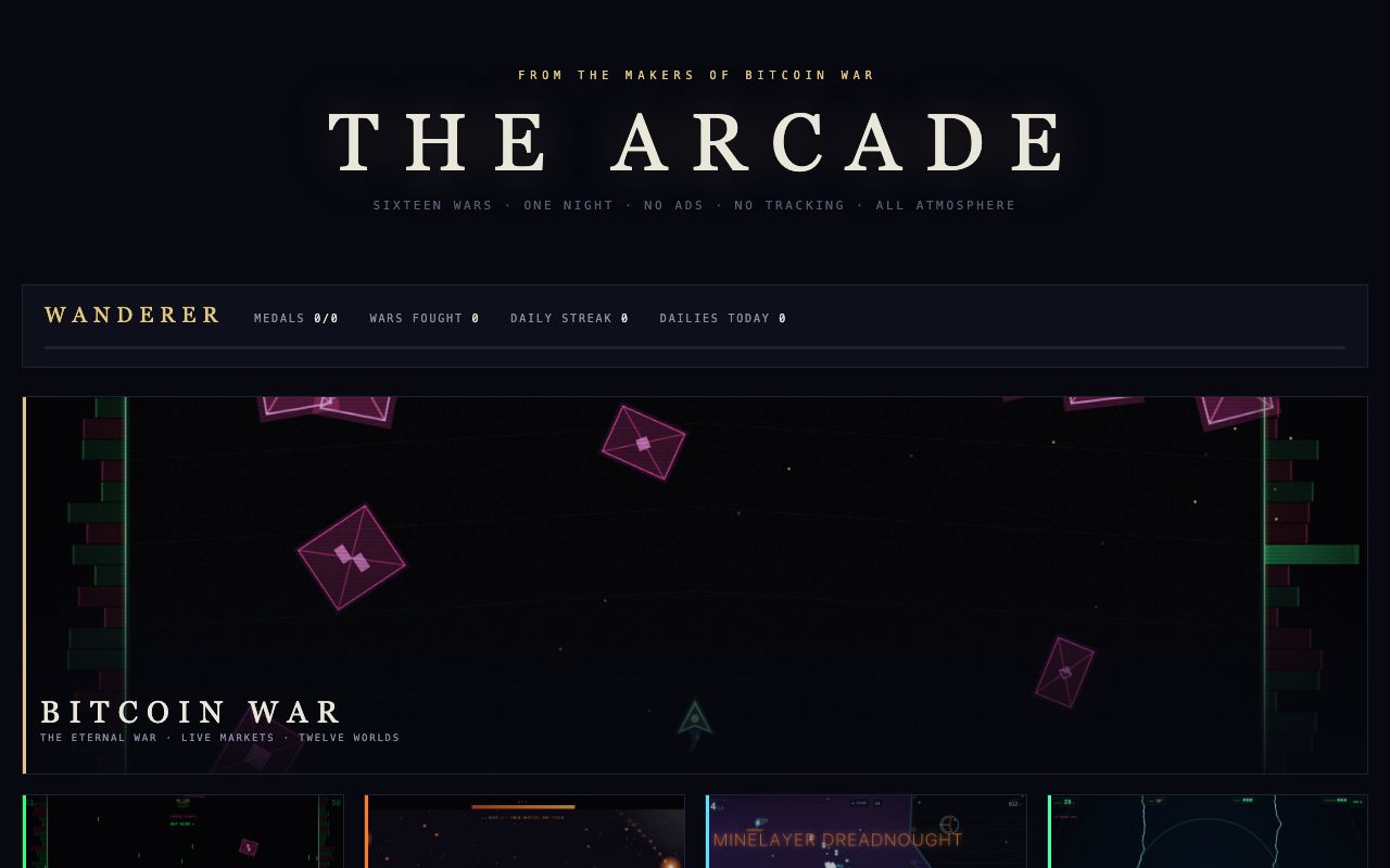 Bitcoin War — live battlefield visualization of the BTC/USDT tape