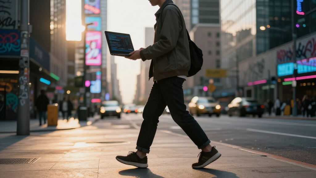 A Walkable ASCII Cyberpunk City In One HTML File [Video]