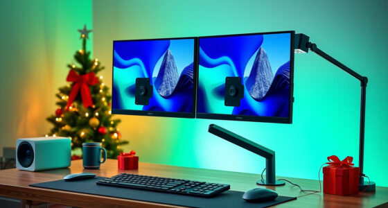 VIVO Dual Monitor Desk Mount: A Holiday Desk Upgrade